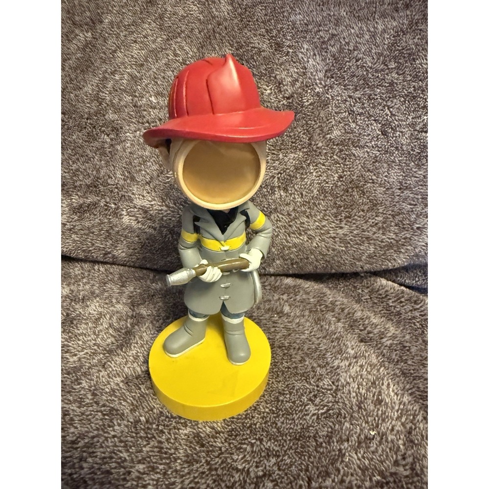 DIY Custom Photo Fireman Bobblehead First Responder Party Favor